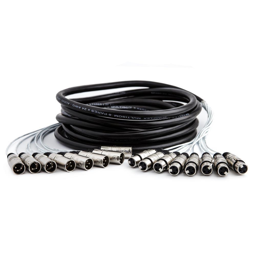 Miniatura Multicabos Xlr 8 Vias Santo Angelo - 20 Mt