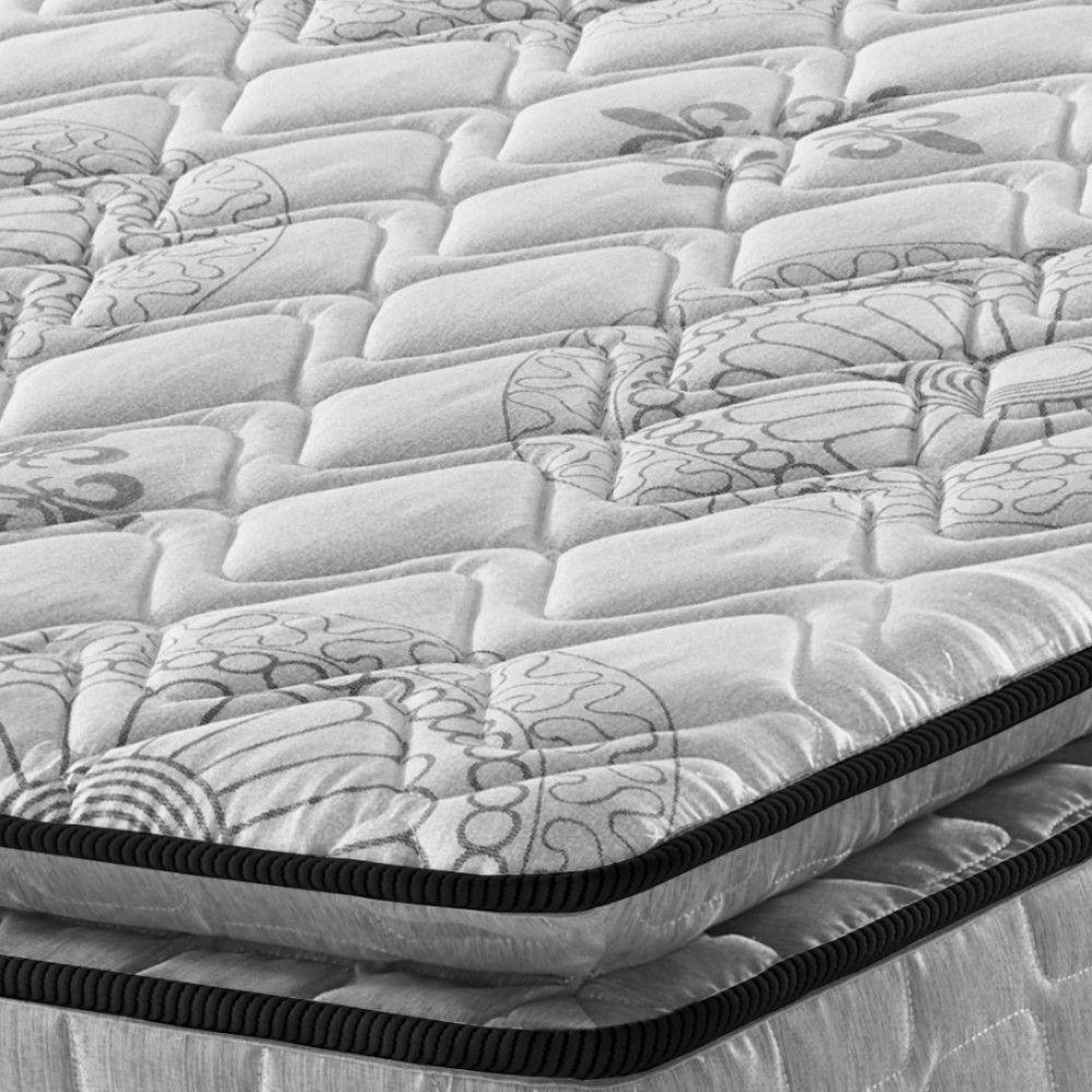 Miniatura Cama Box Queen Preto + Colchão Ortopedico Espuma D33 Pillow