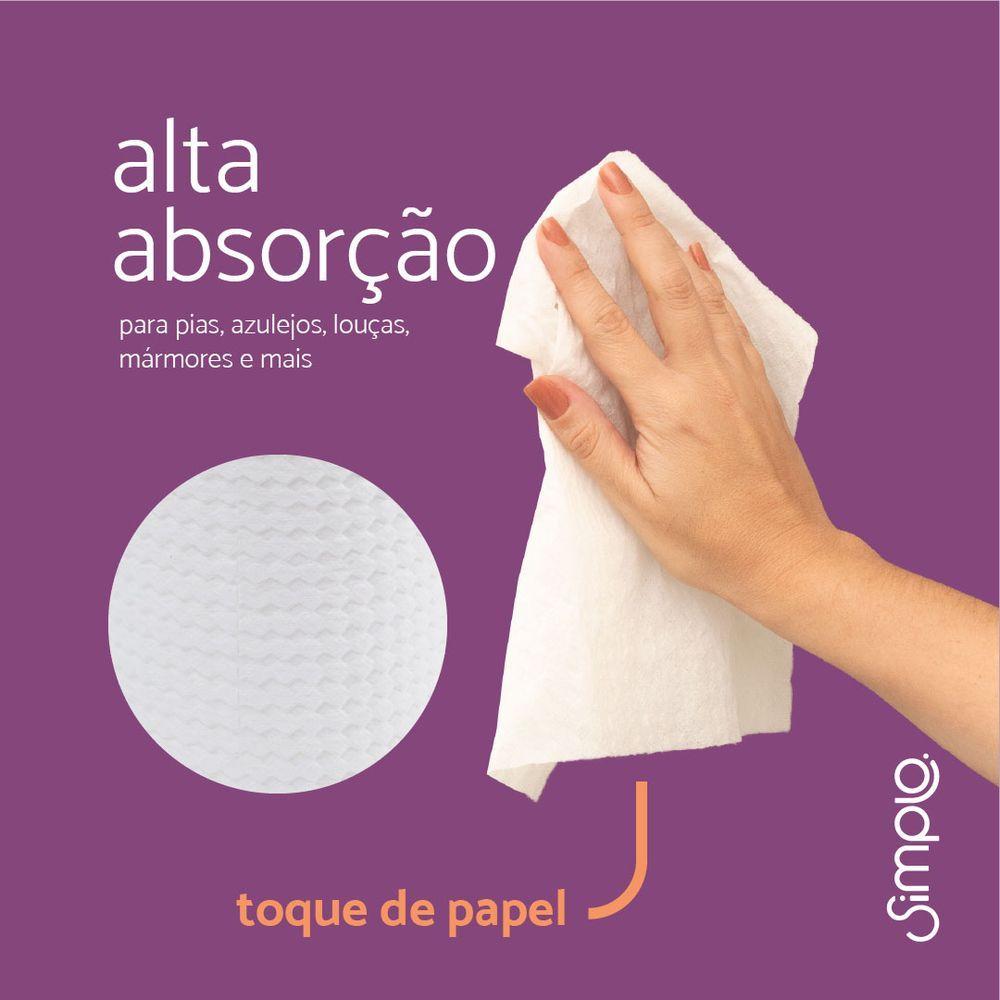 Miniatura Rolo Com Panos Lava E Seca 25 Pecas - Simplo Branco