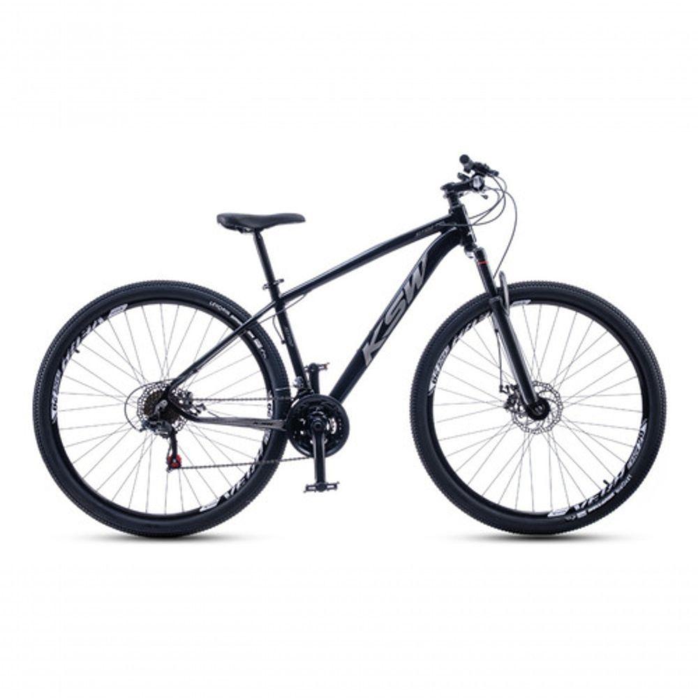 Miniatura Bicicleta Ksw Xlt 100 Aro 29 21v Shimano Freio A Disco Mecânico Mtb Alumínio Preto/prata 19