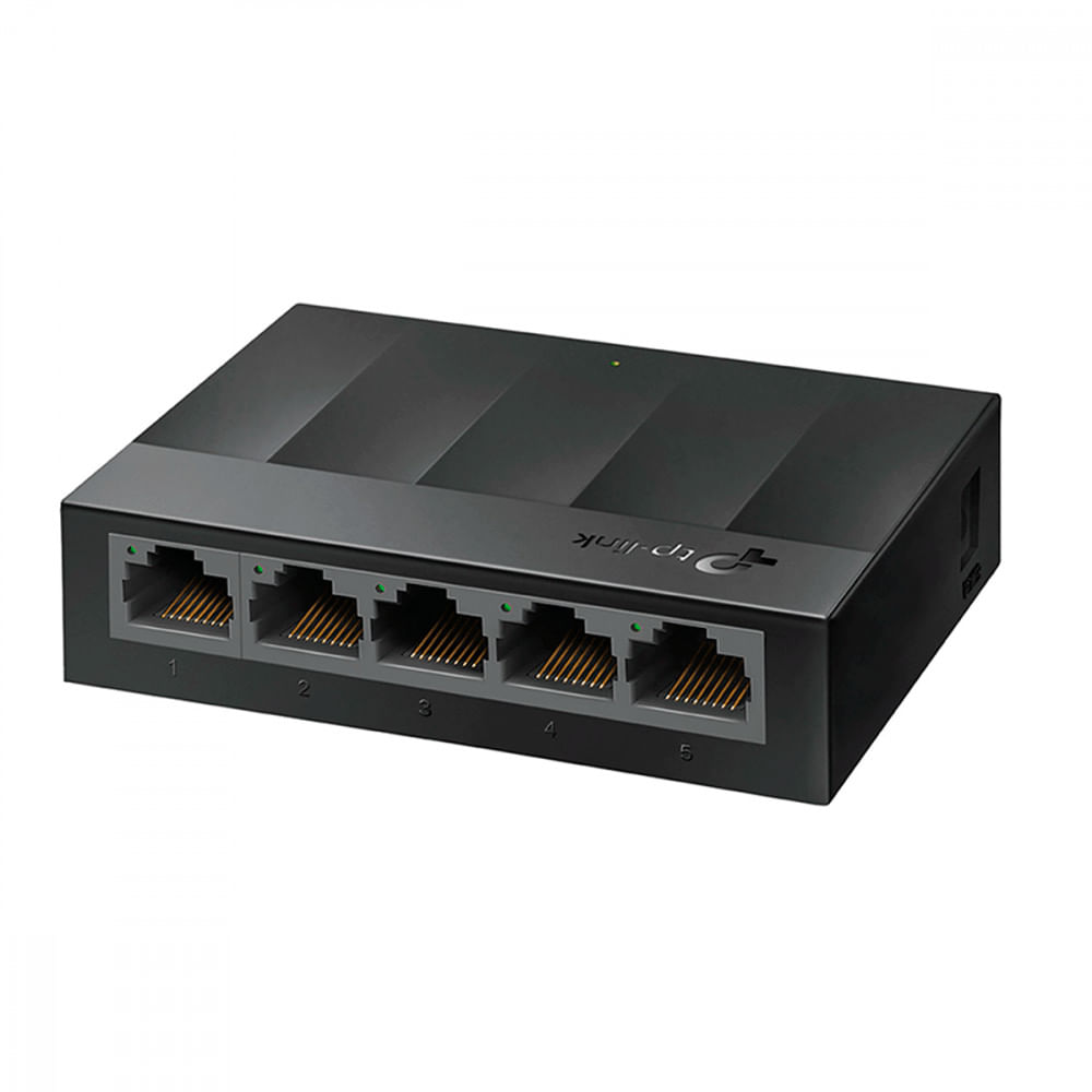Miniatura Switch Gigabit de Mesa TP-Link com 5 portas - LS1005G 64731903177 - Preto - 90 x 72 x 23 mm - 36 - Switch - Bivolt