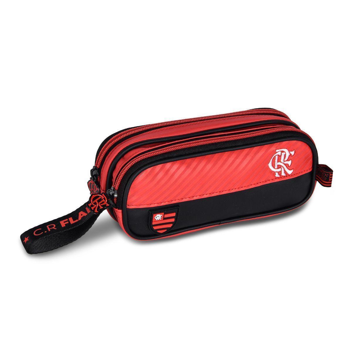 Miniatura Kit Mochila Costas Flamengo Com Lancheira Estojo - Vermelho