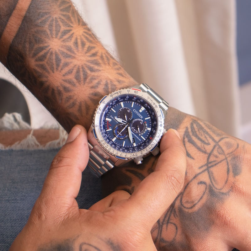 Miniatura Relógio de Pulso Masculino Citizen Eco-Drive Promaster TZ31098F