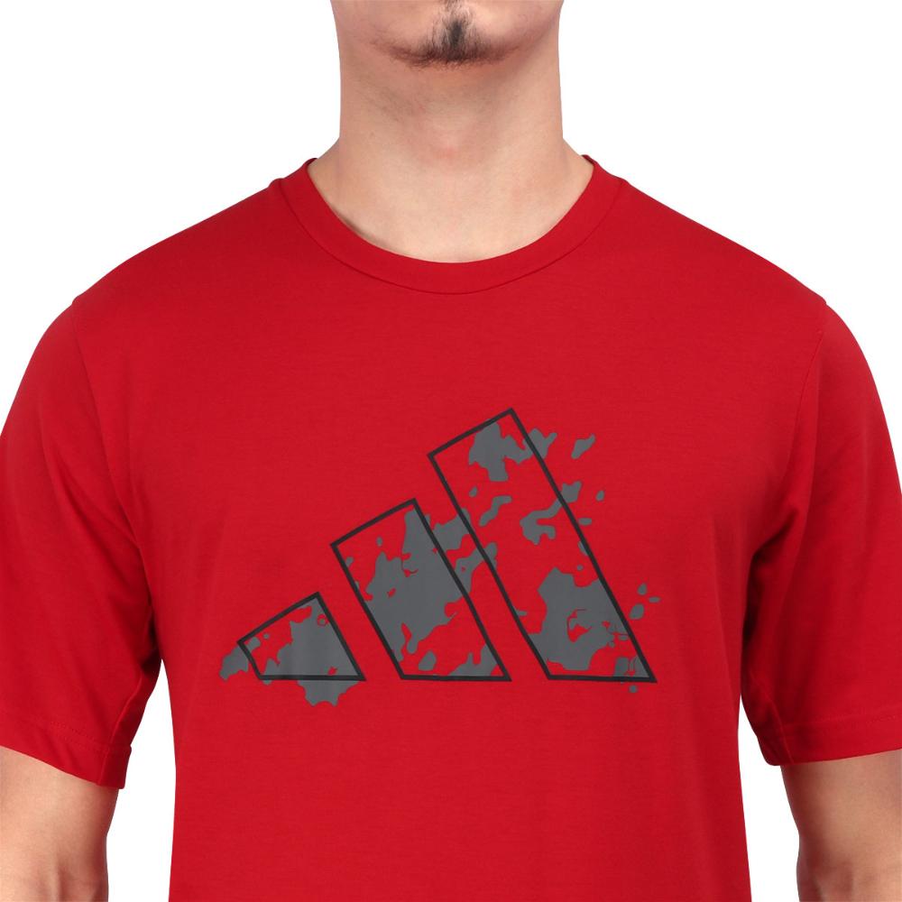 Miniatura Camiseta Adidas Logo Gráfica Essentials Seasonal Vermelha GGG