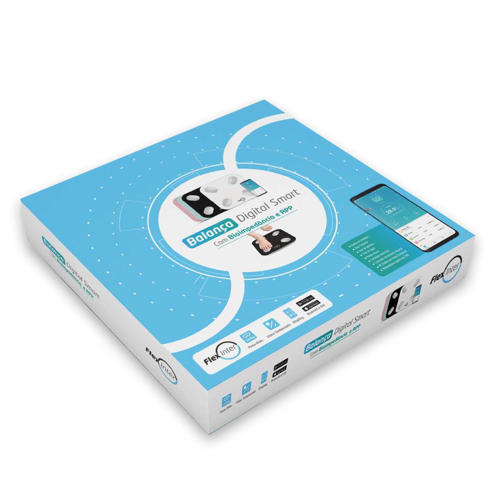 Balança Digital Smart Corporal Bioimpedancia App Rosa