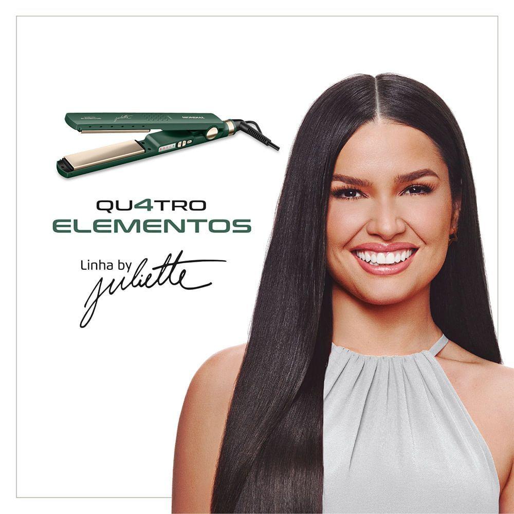 Prancha Alisadora By Juliette Mondial Verde Oliva 60W Bivolt Bivolt