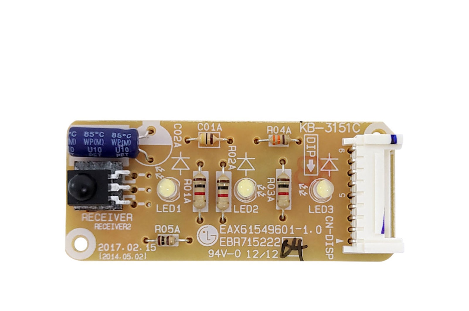 Miniatura Placa do display receptora Ar Condicionado LG USNW092WSZ2, TSNC072W4W0, TSNC092W4W0 - EBR71522204 USNW092WSZ2