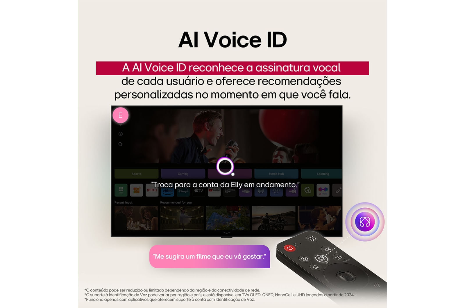 Smart TV LG OLED evo AI C5 55 Polegadas (OLED55C5PSA): brilho incomparável e imagem perfeita em 4K 12 meses - 55 " - 110v/220v