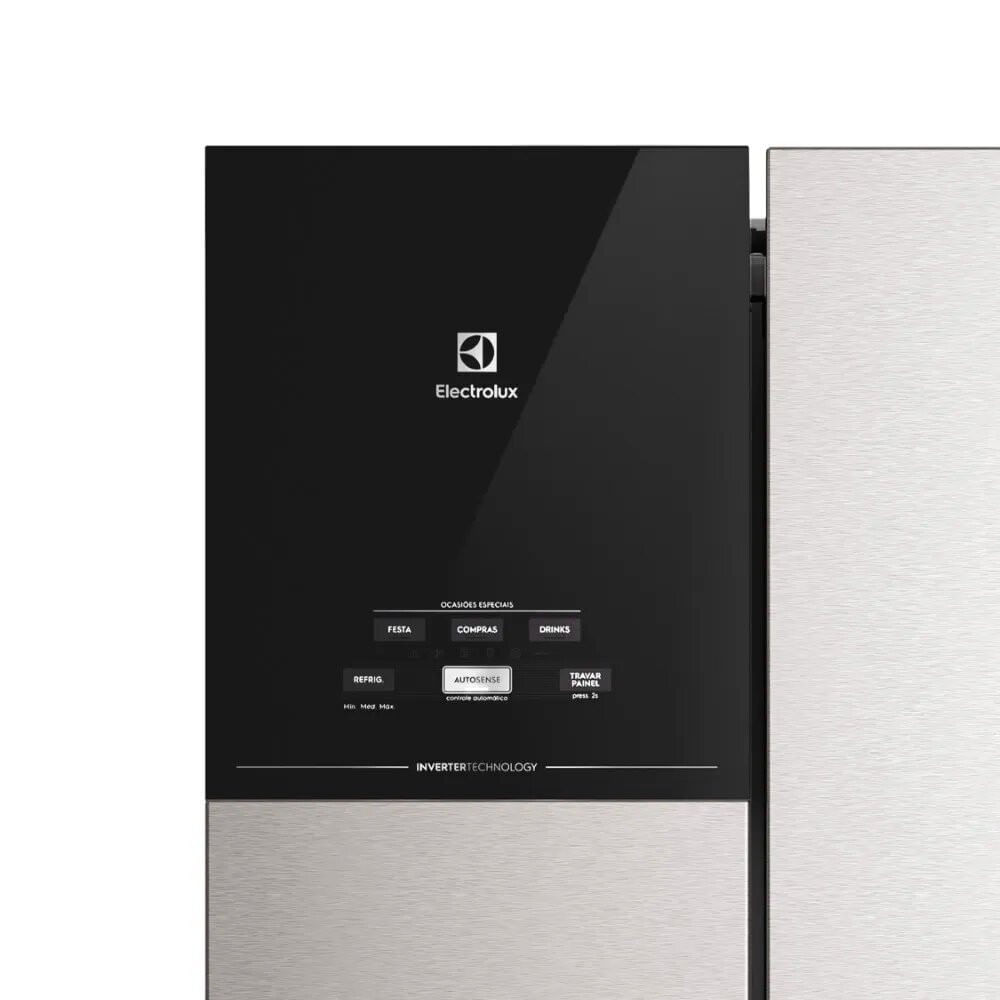 Miniatura Geladeira Electrolux Efficient Frost Free French Door 480 Litros - IM7S Inox Look - 110V