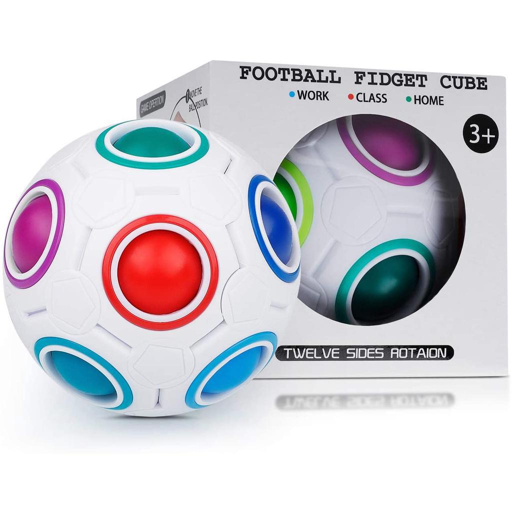 Miniatura Cubo Bola Mágico Puzzle Giratória Raibow Ball Quebra Cabeça