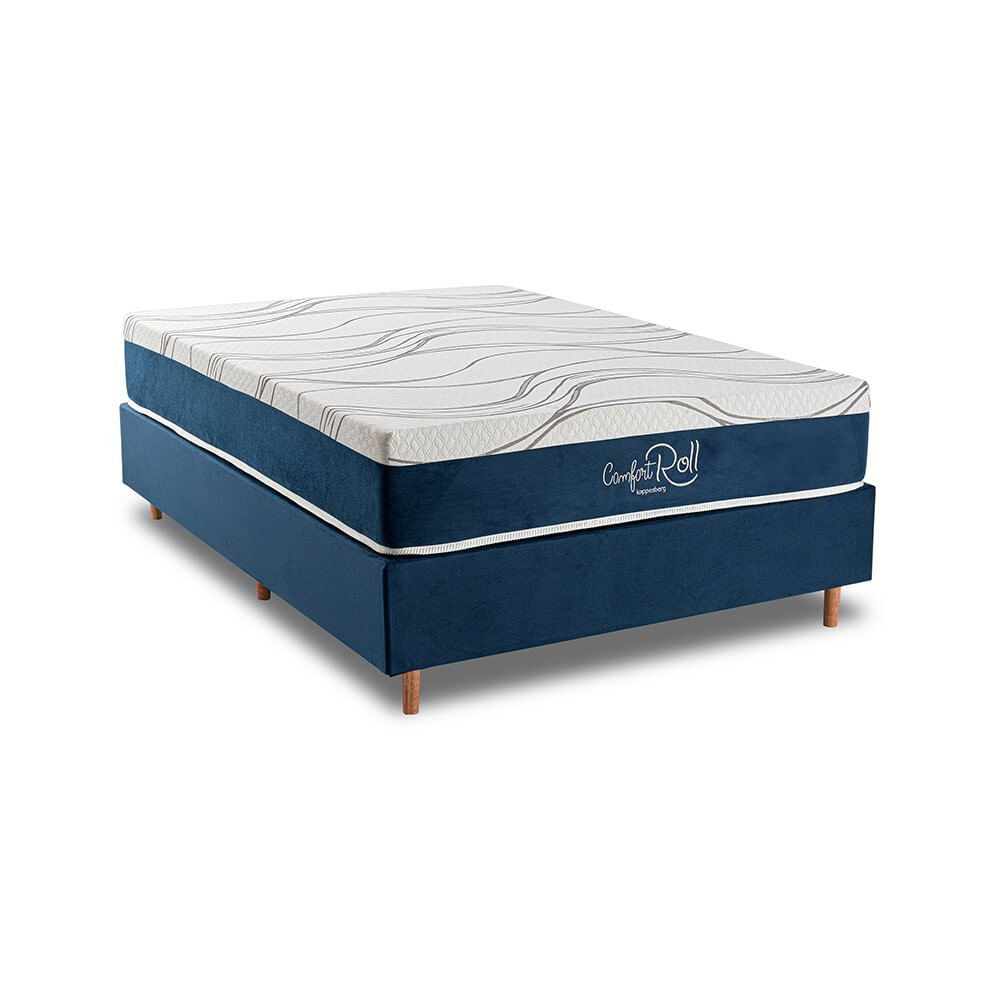 Miniatura Base Sommier Cama Box Casal Kappesberg 138x188 Azul