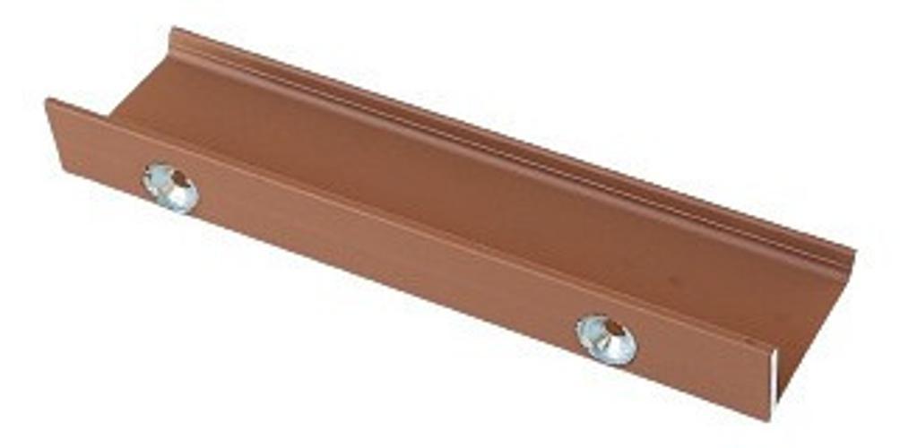 Miniatura Kit 10 Puxador Slim Rose Gold Cozinha Armário Alumínio 12Cm