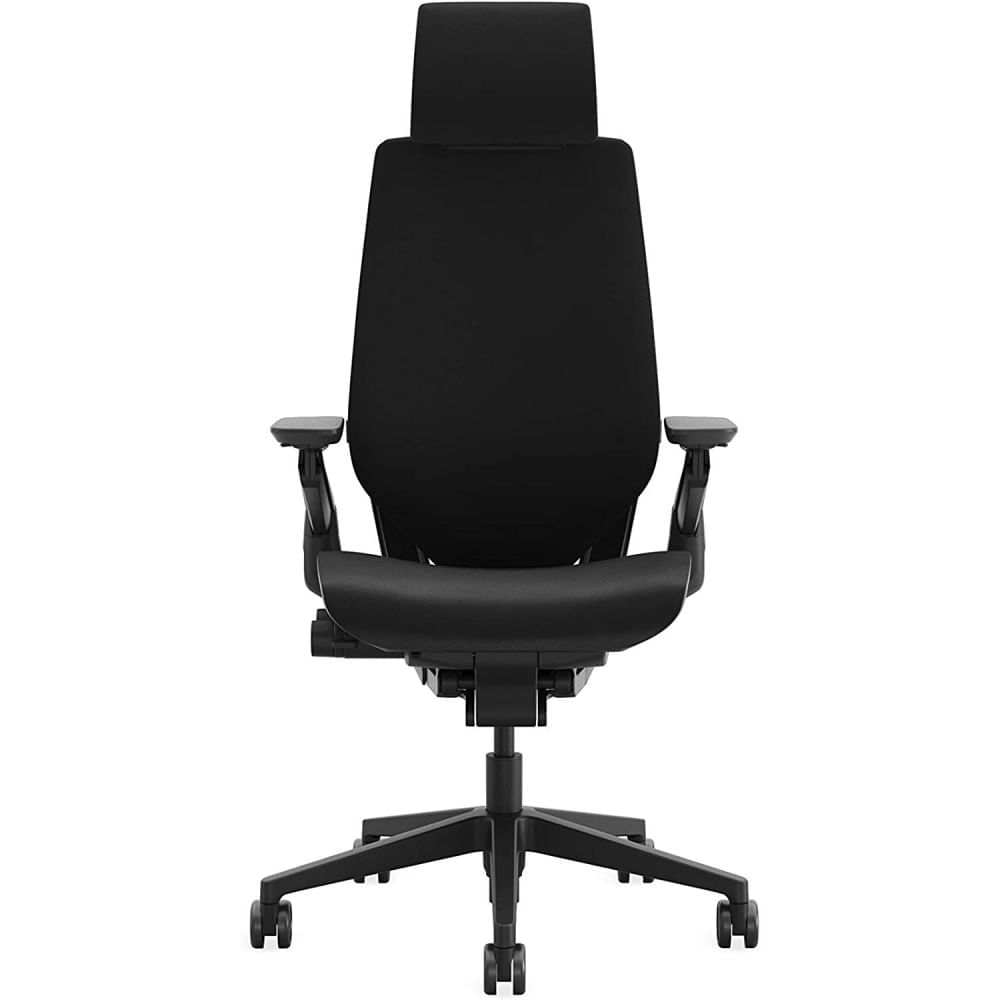 Miniatura Steelcase Cadeira de Escritorio Ergonomica Giratoria com Suporte Lombar e Altura Ajustaveis Preta