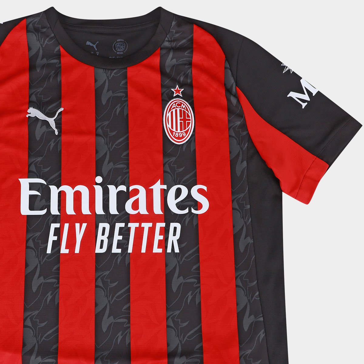 Camisa Milan Home 25/26 s/n Torcedor Puma Masculina Vermelho - EGG