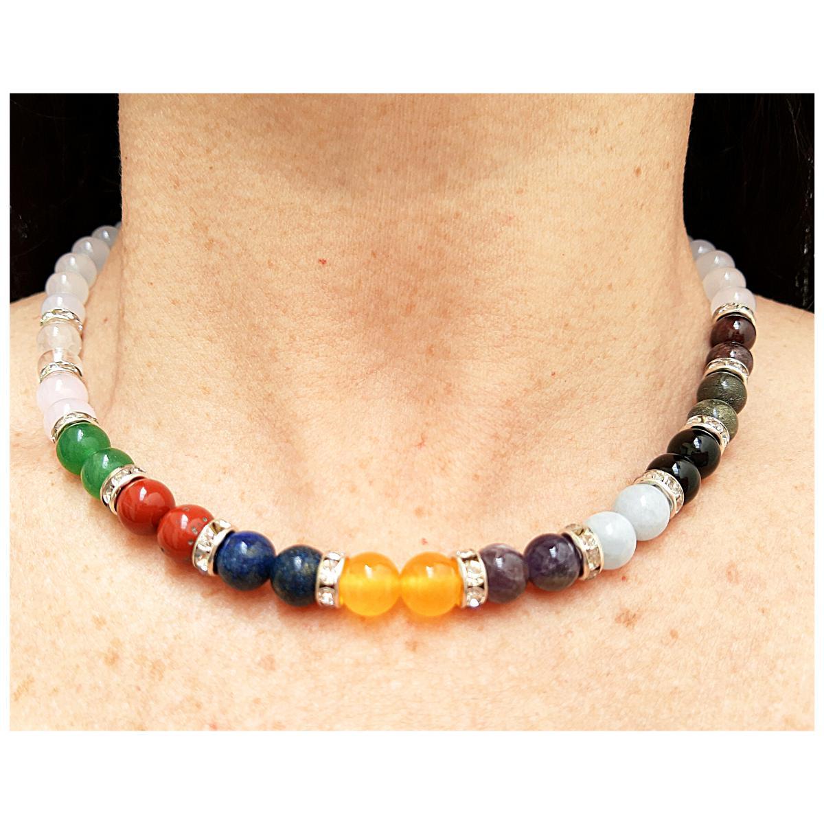 Miniatura Choker Gargantilha Em Pedras Naturais