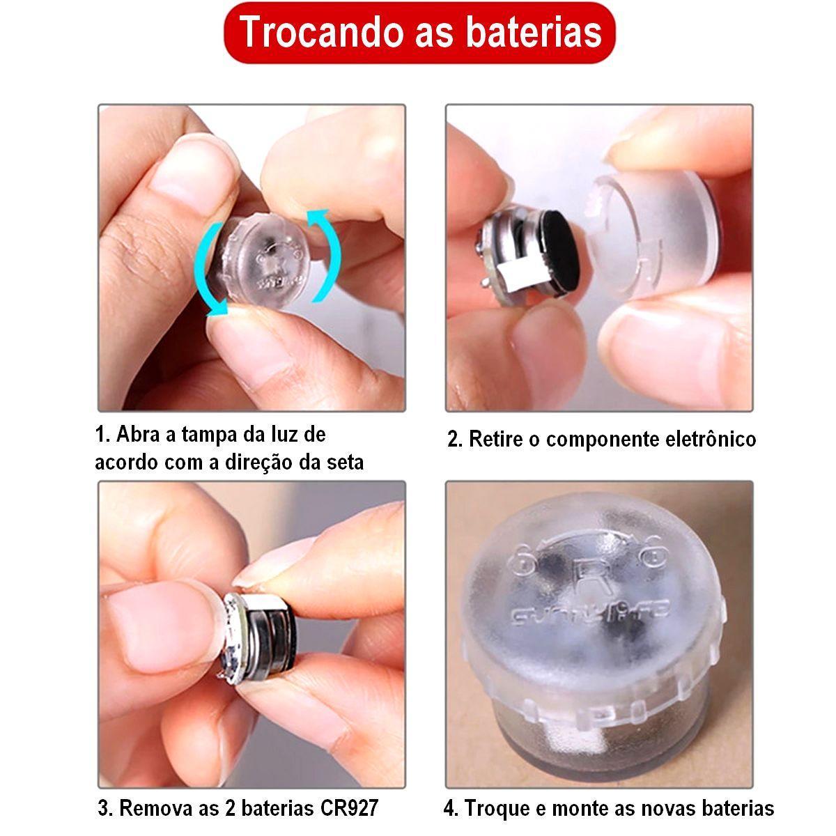 Kit 4 Luzes LED Voo Noturno Drone Sunnylife TY-L9435