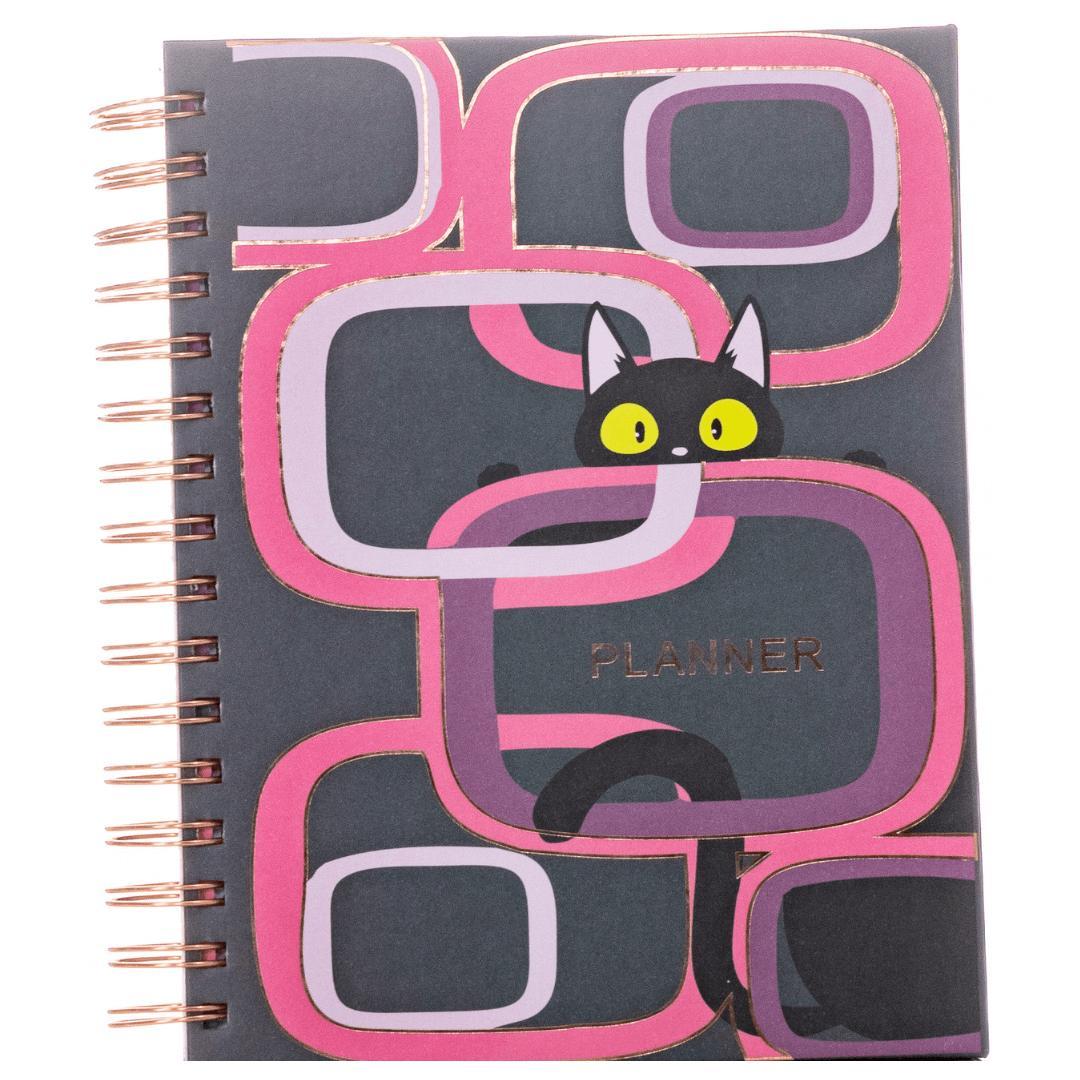 Miniatura Planner Permanente Não Datado Merci - Gato Preto