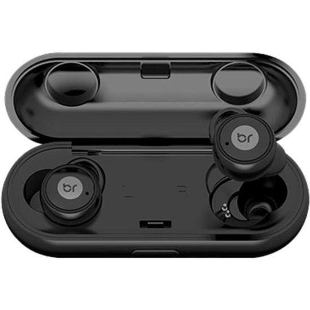 Miniatura Fone De Ouvido Bluetooth Bright Black Sound Preto [f002]