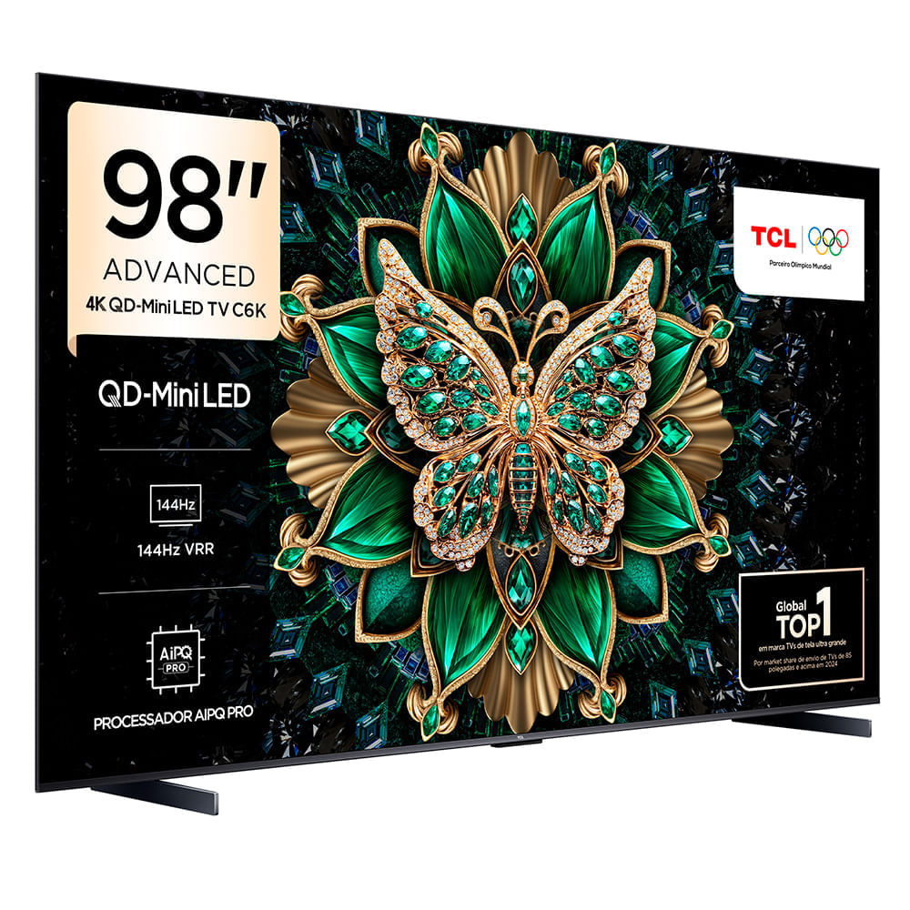 Smart TV 4K TCL QD-Mini LED 98… | Shopping do Inter
