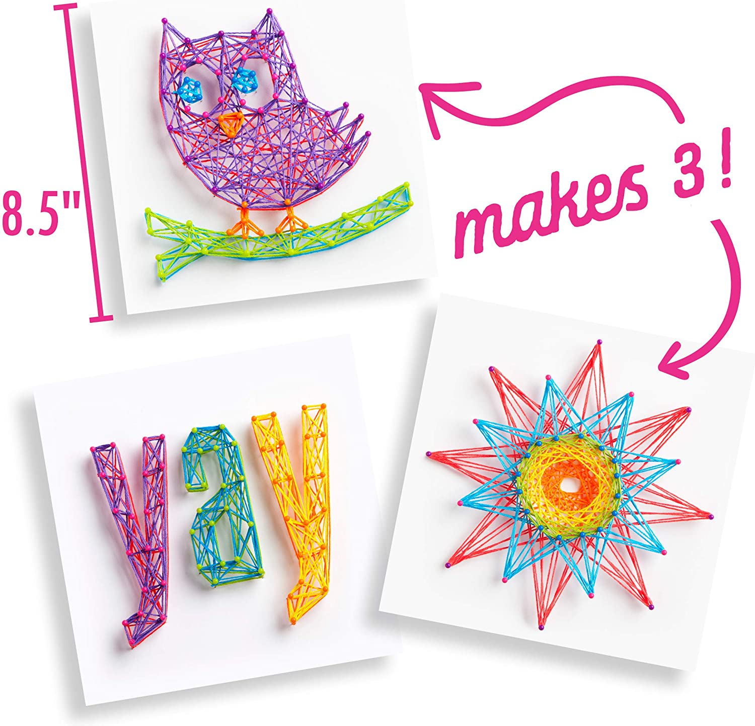 Miniatura Crafttastic Kit Faça Você Mesmo DIY 3 Projetos de Coruja I dade Recomendada 9 ou mais