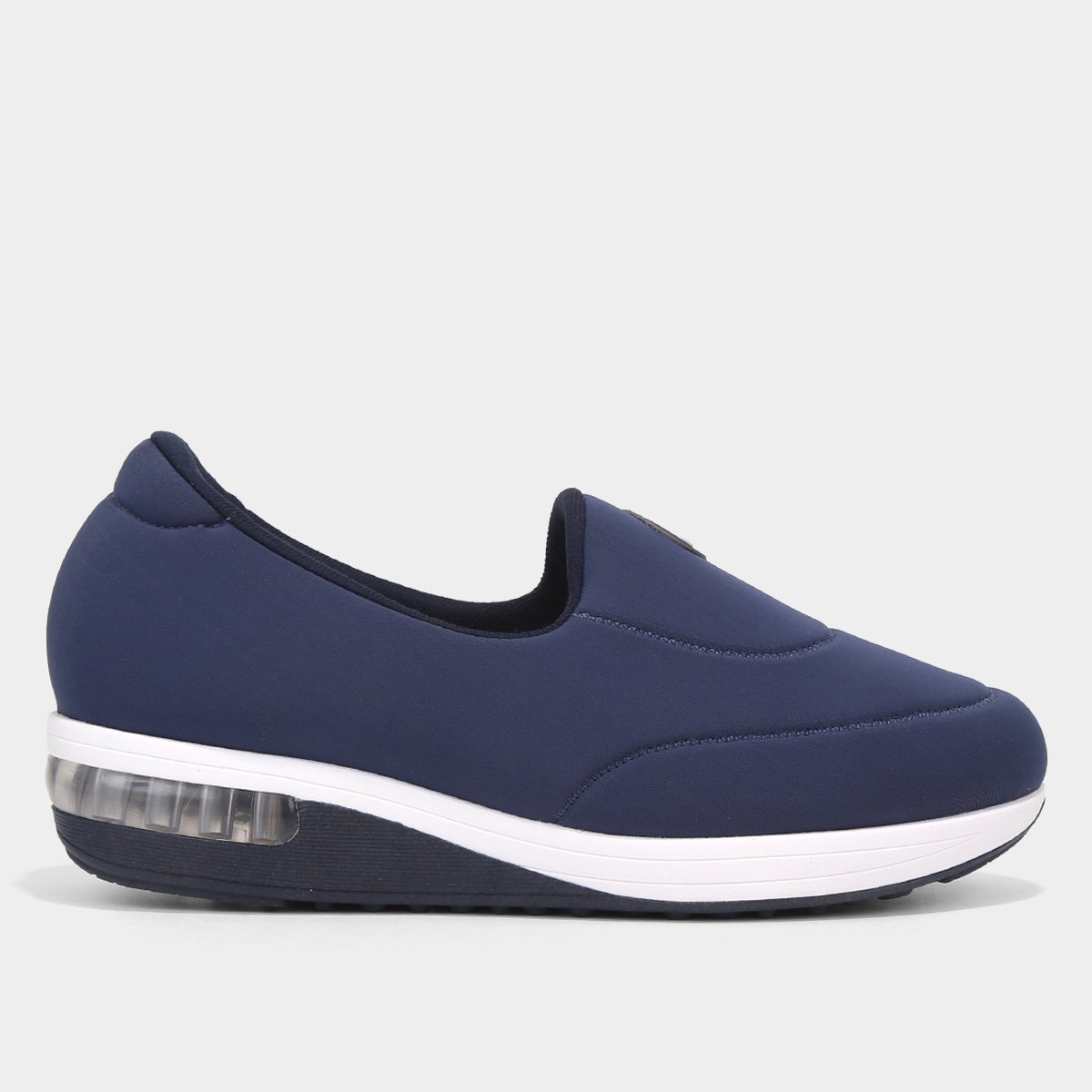 Miniatura Tênis Slip On Modare Liso Feminino Marinho+Branco - 34