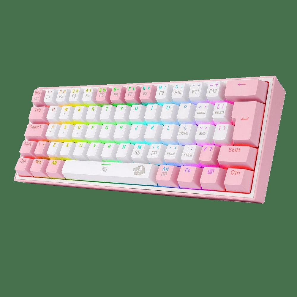 Miniatura Teclado Mecânico Gamer Compacto Redragon Fizz Sakura