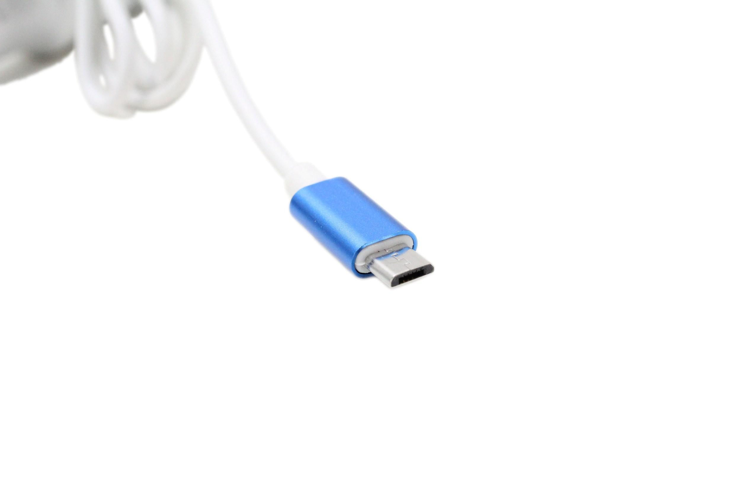 Miniatura Carregador Ecooda Duas Entradas Usb E Cabo Micro Usb 3.6A