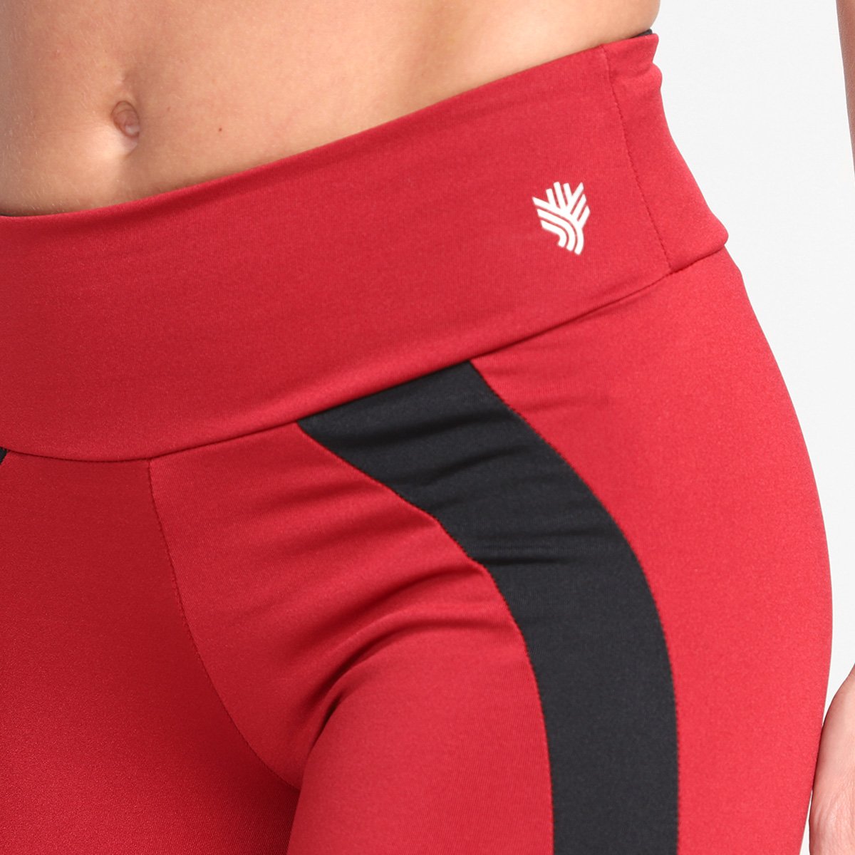 Miniatura Calça Legging Gonew Split Feminina Vinho+Preto - G