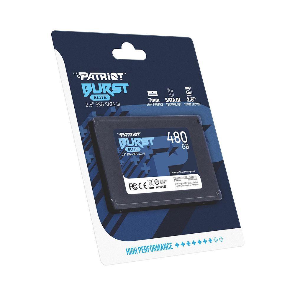 Ssd 480Gb Patriot Burst Elite Sata Iii 6Gb/S Leitura 450Mb