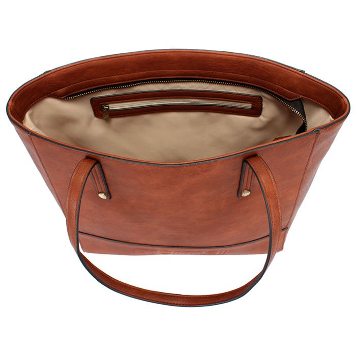 Miniatura Bolsa Shopping Bag Marrom Grande Detalhes Em Relevo Mormaii