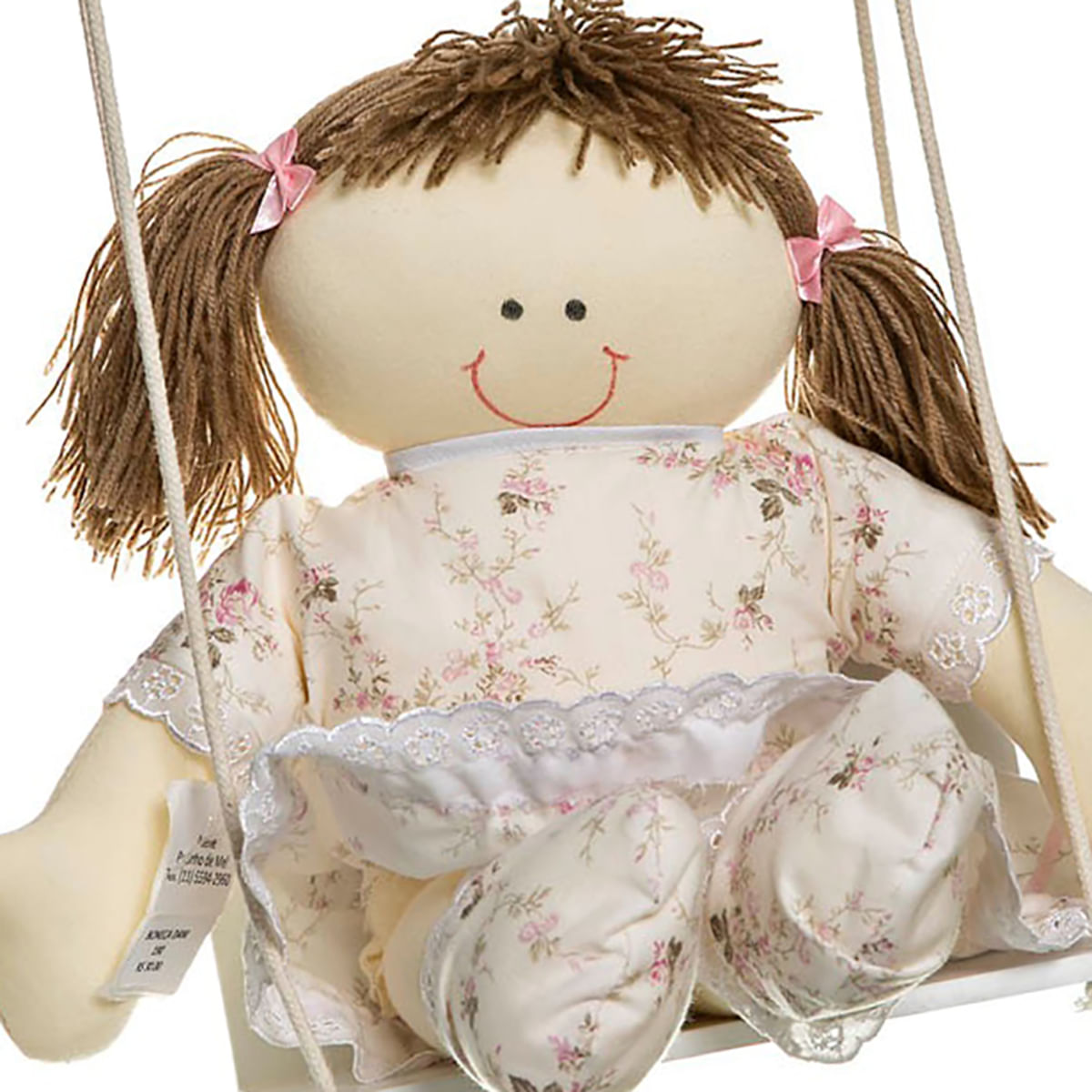 Miniatura Balança Com Boneca Quarto Bebê Infantil Menina
