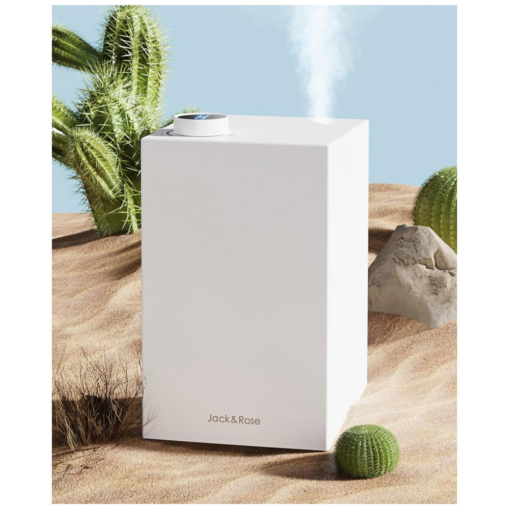Miniatura Umidificador 2,5L de Limpeza Fácil em Aço Inoxidável e Silencioso, Jack Rose, Branco