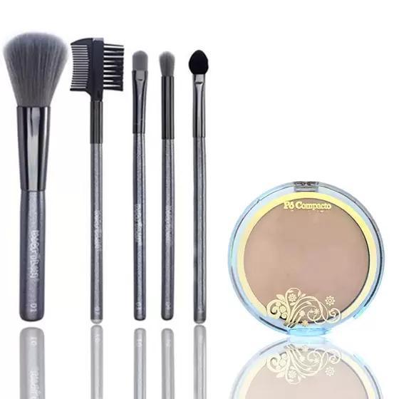 Miniatura Kit De Maquiagens Completo Necessaire + - Pele Negra