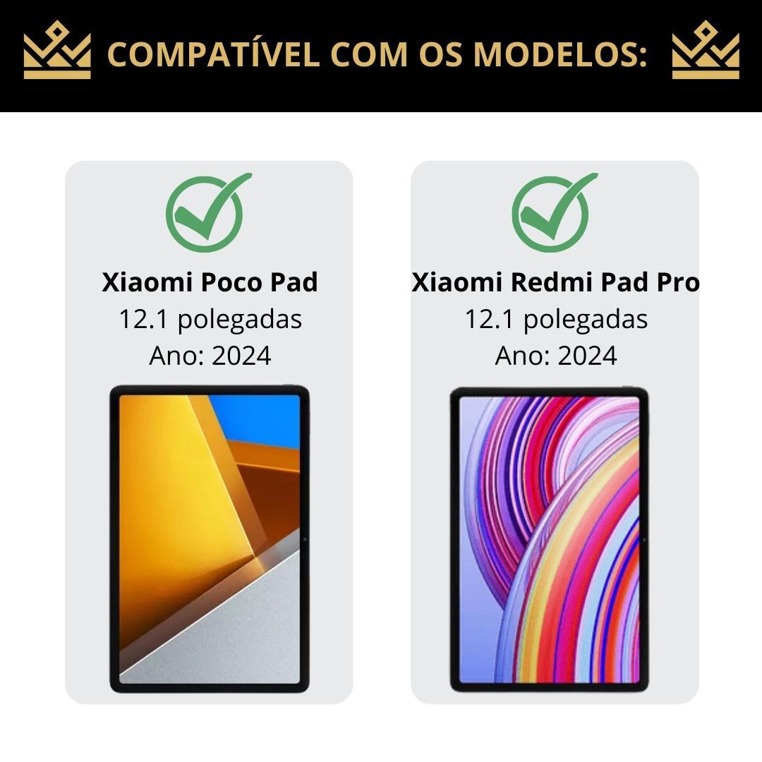 Capinha Para Xiaomi Poco Pad 12,1 2024 - Giratória 360º