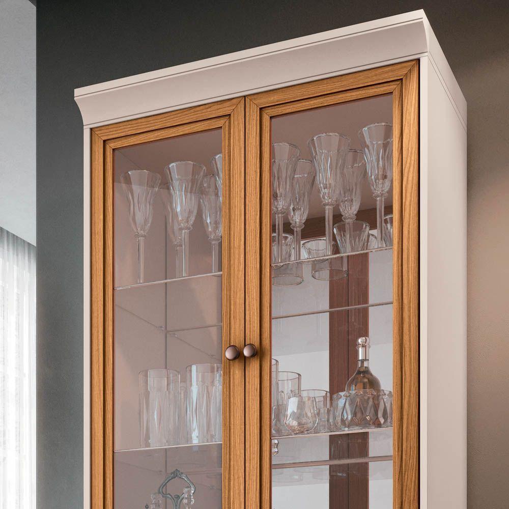 Cristaleira Adega órfeo E Buffet Sinfonia H01 Off White/cinamomo - Mpozenato