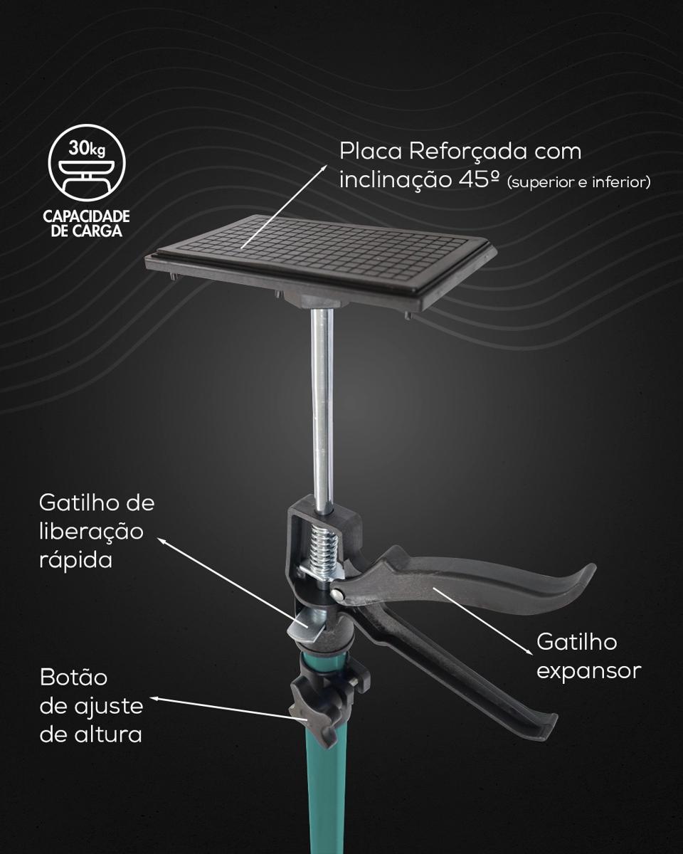 Miniatura Suporte Elevação Telescópico Armário E Gesso De 115-290Cm