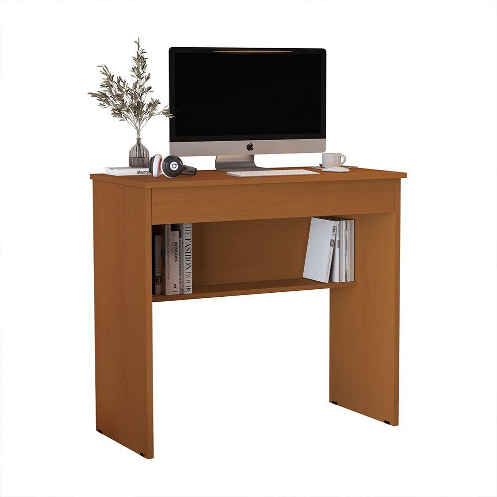 Miniatura Mesa Escrivaninha Estudo Computador Notebook Vitória 2.0 Freijo