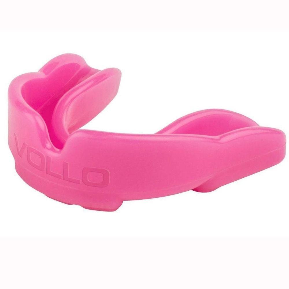 Miniatura Luva De Boxe/Muay Thai Vollo + Protetor Bucal Rosa +Bandagem