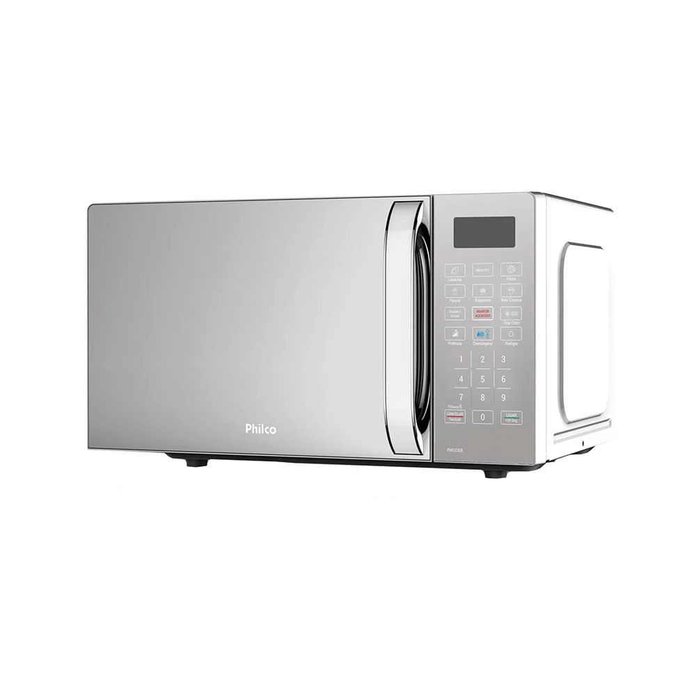 Miniatura Micro-ondas PMO23EB 20L Com Função Tira Odor Philco Espelhado - 127V