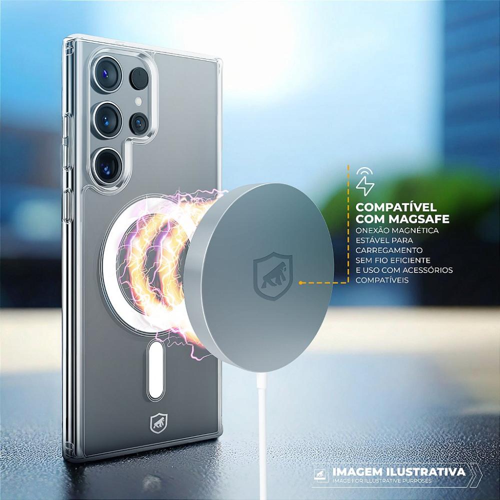 Miniatura Capa MagSafe para Samsung Galaxy S25 - Transparente - Gshield