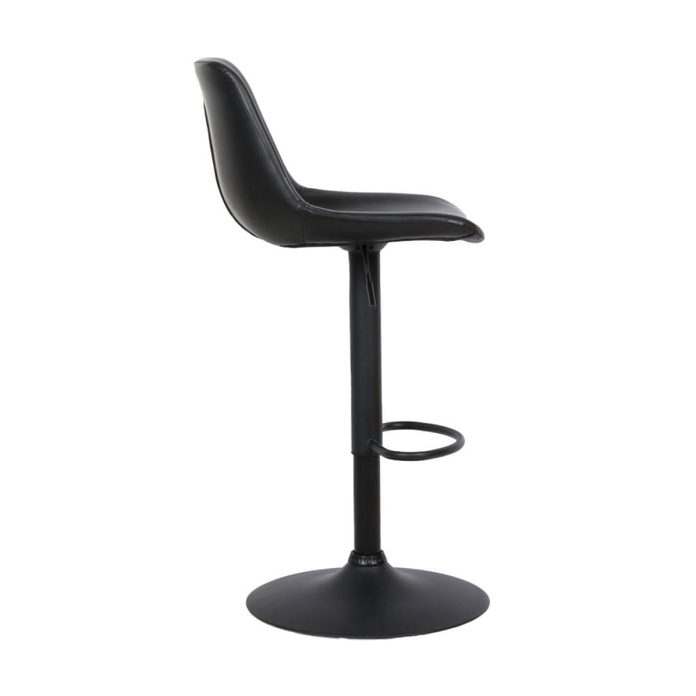 Miniatura Banqueta Gênova Base Disco Rivatti Móveis Preto