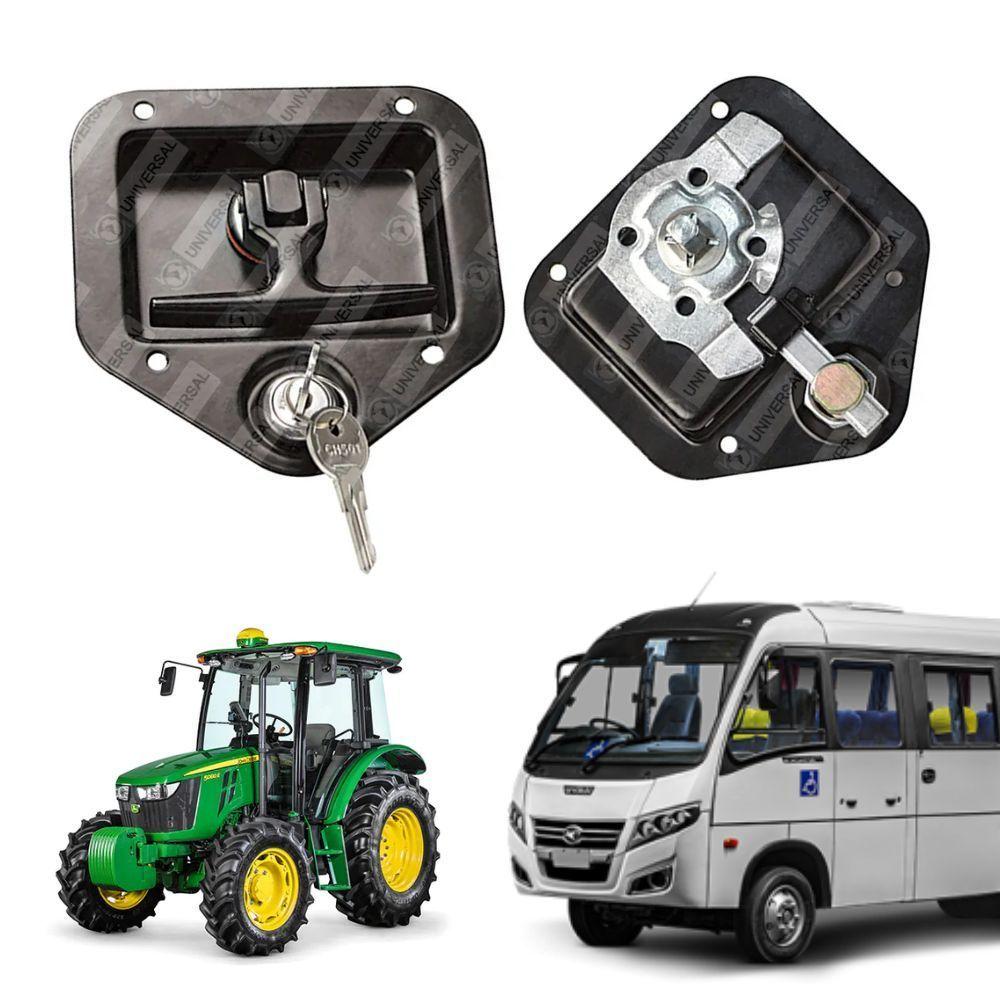 Miniatura Puxador Maçaneta Externa Porta Inox Linha Agrícola Uso Geral