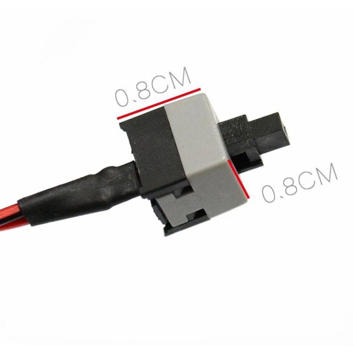 Miniatura Botão Power Sw Reset On Off Interruptor Ligar Gabinete Pc