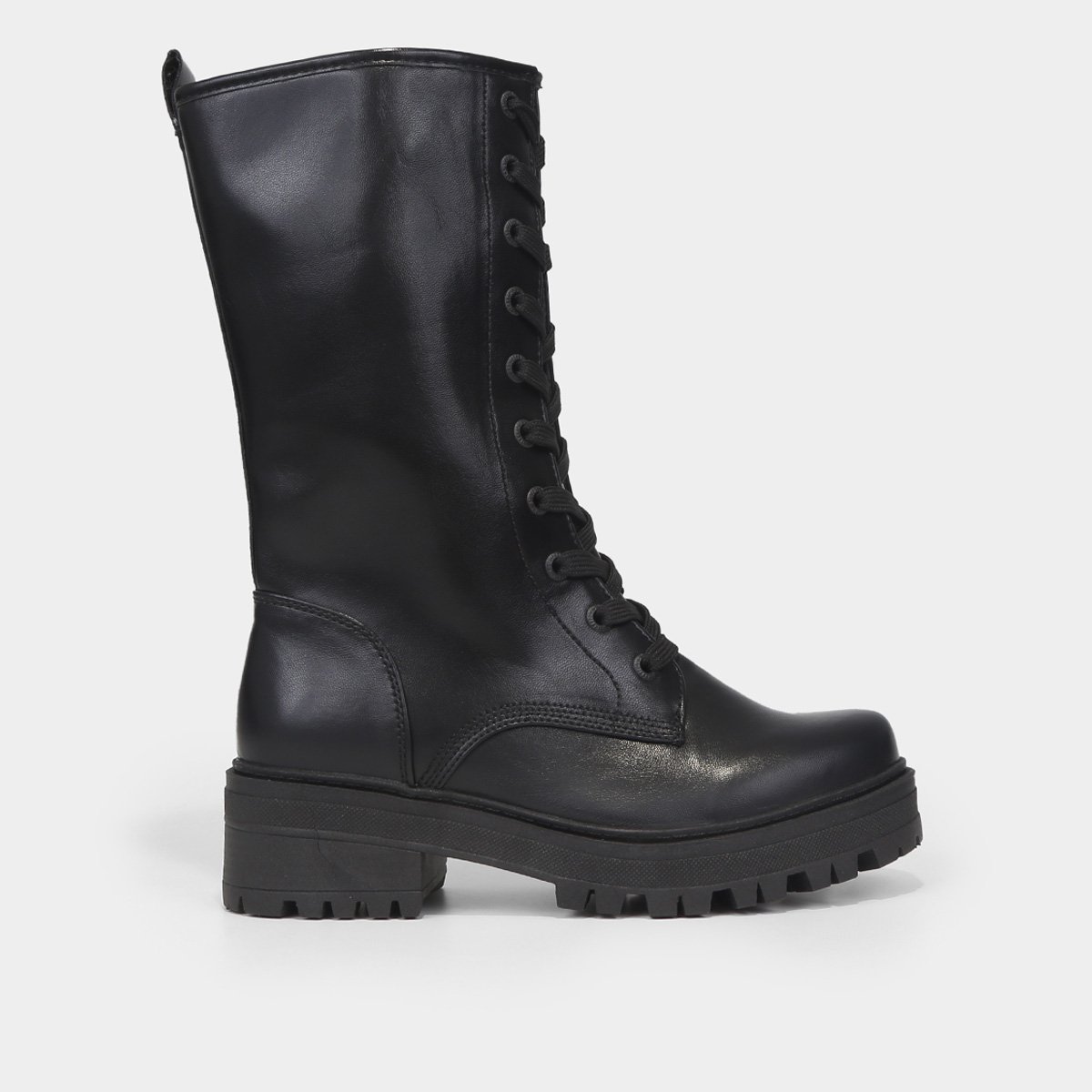 Miniatura Bota Mooncity Cano Alto Feminina Preto - 34