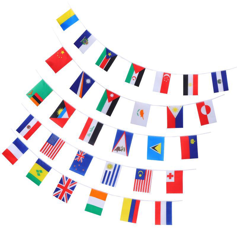 Miniatura Bandeira Missões Evangelho 32 Nações 30X20Cm + 100 Envelopes