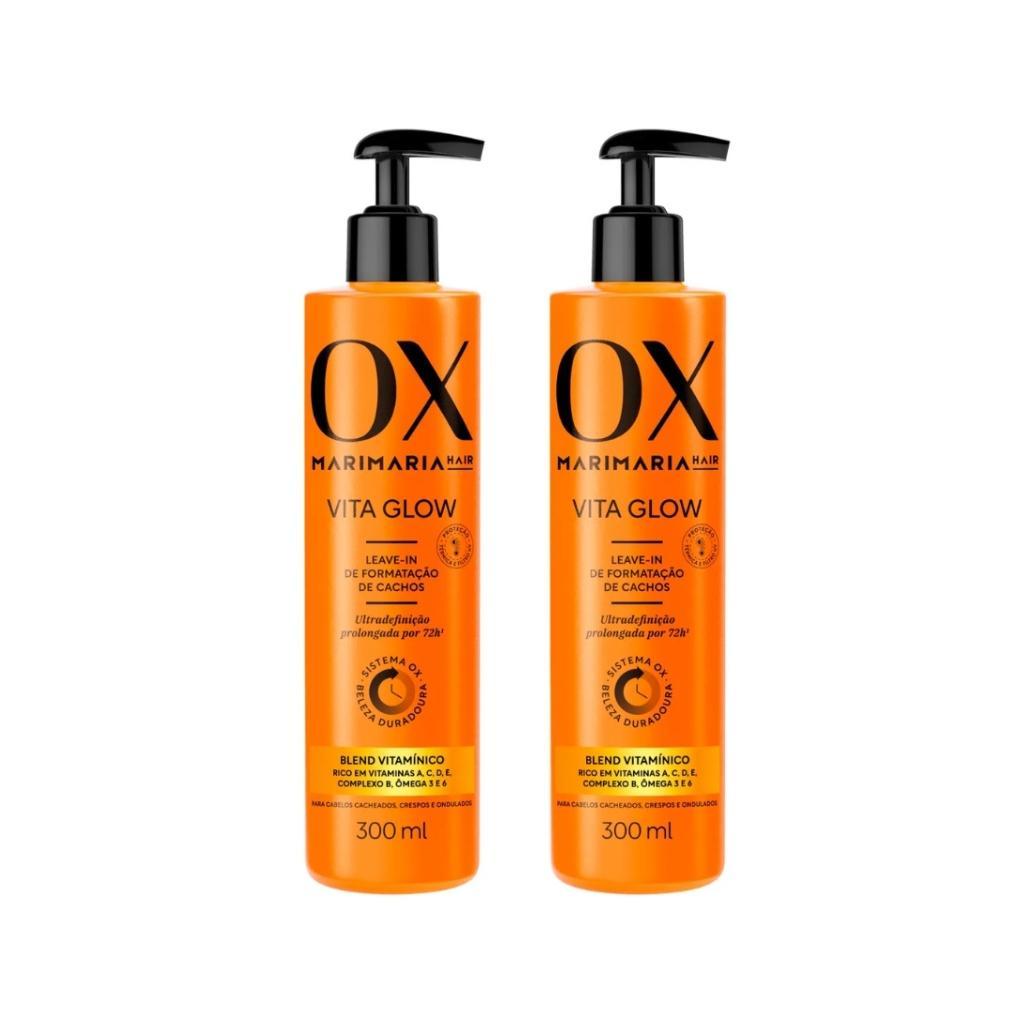 Miniatura Leave-In Ox Vita Glow Mari Maria 300Ml - Kit Com 2Un