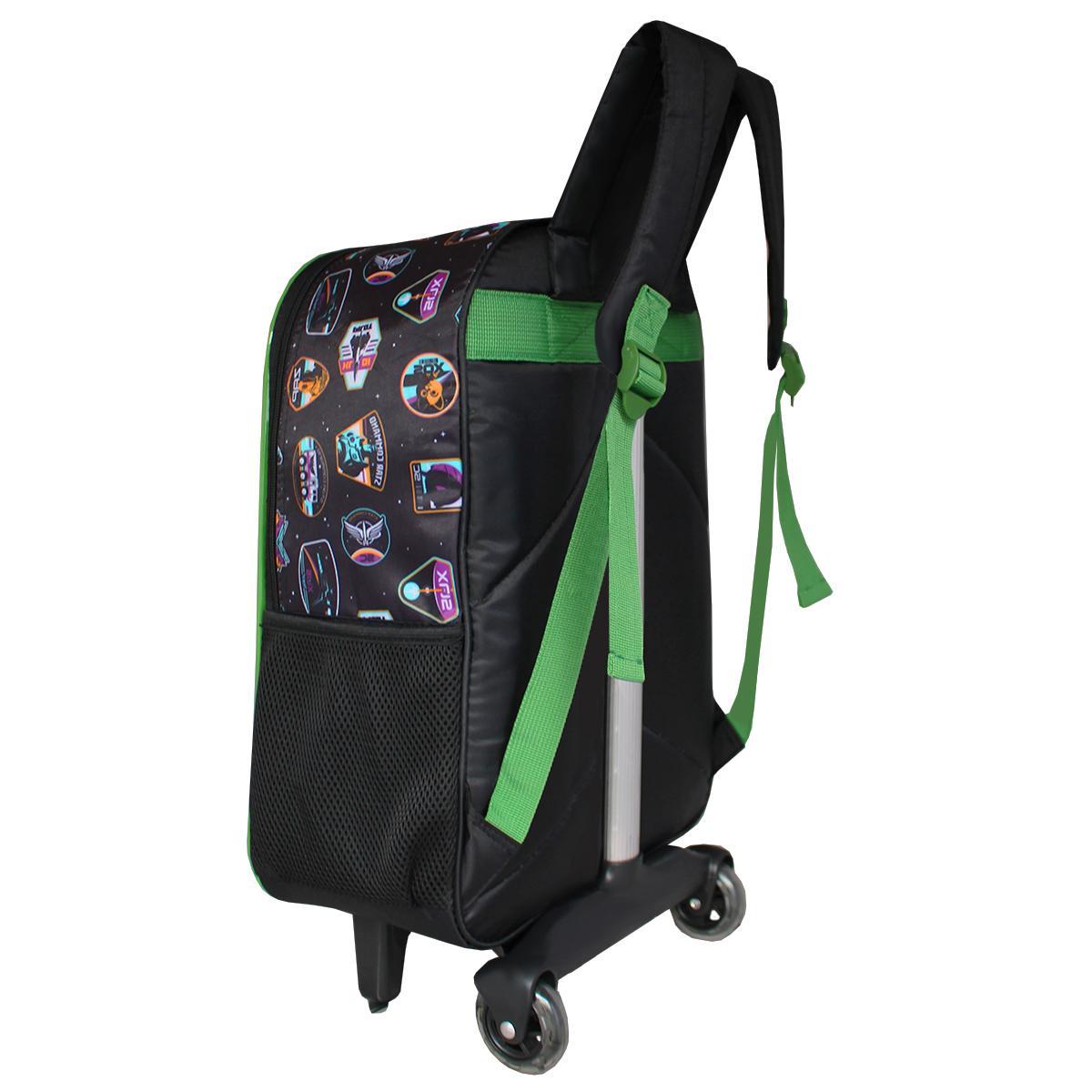 Mochila Escolar De Rodinhas Buzz Lightyear Toy Story Preto
