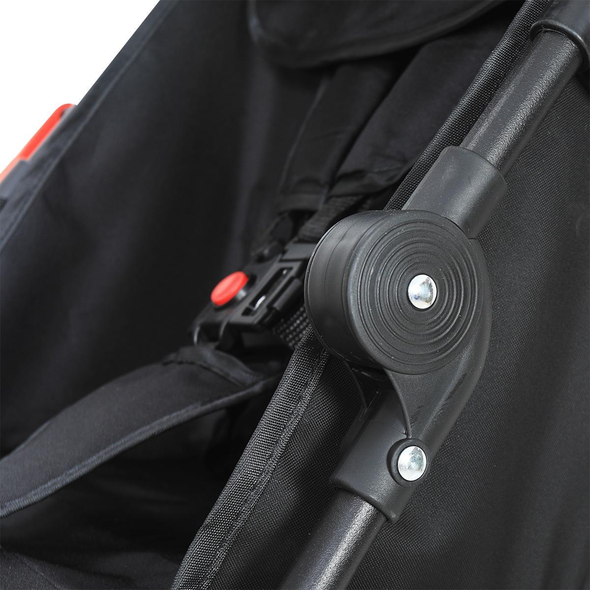 Carrinho De Bebê Passeio Guarda Chuva Movee Maxi Baby Preto