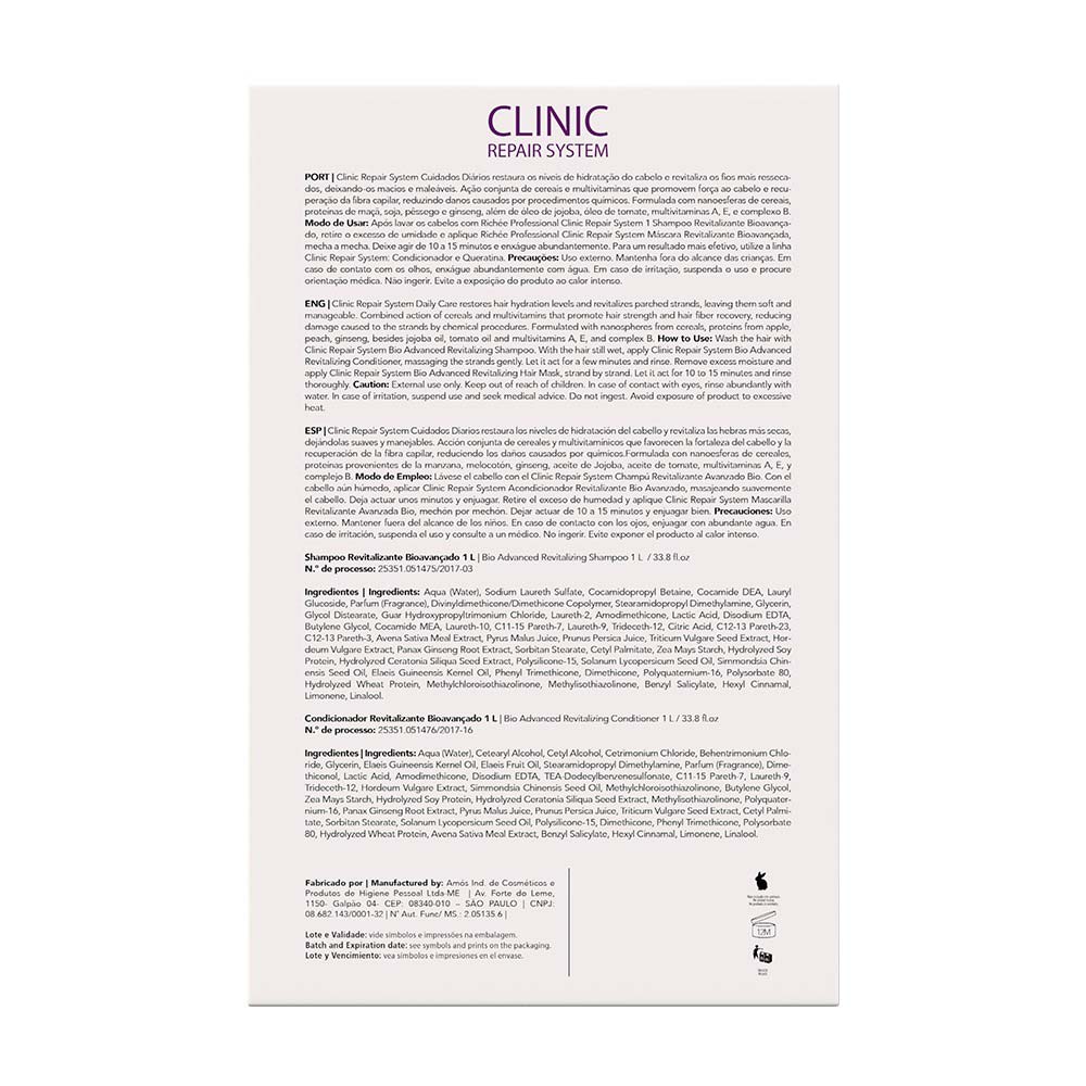 Miniatura Richée Professional Clinic Repair Kit - Shampoo + Condicionador Kit