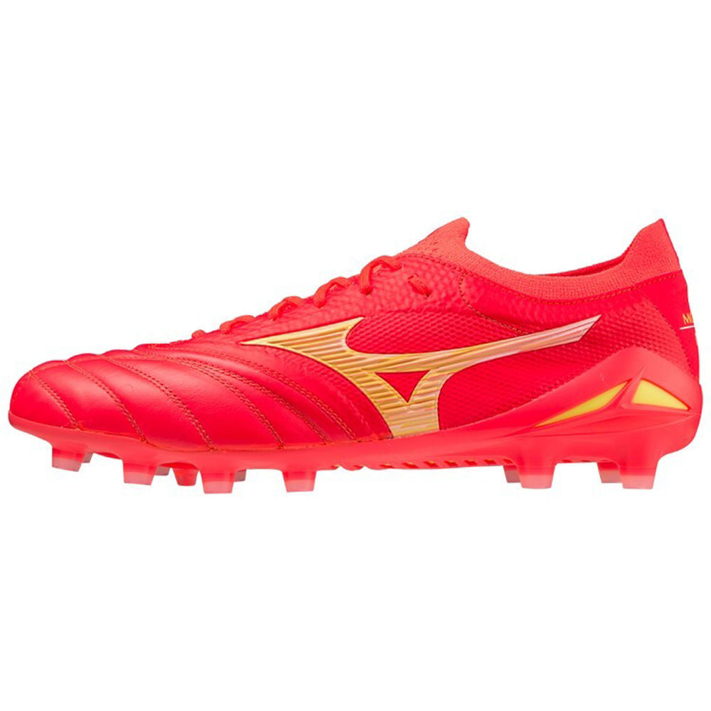Miniatura Chuteira de Campo Masculina Mizuno Morelia Neo IV Beta Japan 38 Vermelho